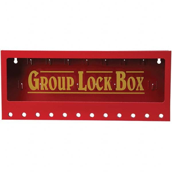 Brady - 1 13-Piece Kit 2-1/4" Deep x 16-3/4" Wide x 7" High Wall Mount Group Lockout Box - Caliber Tooling