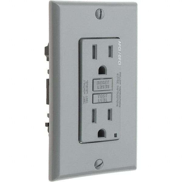 Leviton - GFCI Receptacles Grade: Commercial Color: Gray - Caliber Tooling