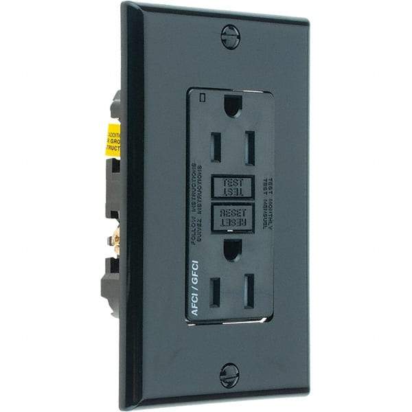 Leviton - GFCI Receptacles Grade: Commercial Color: Black - Caliber Tooling