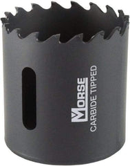 M.K. MORSE - 1-3/4" Diam, 1-15/16" Cutting Depth, Hole Saw - Carbide-Tipped Saw, Toothed Edge - Caliber Tooling