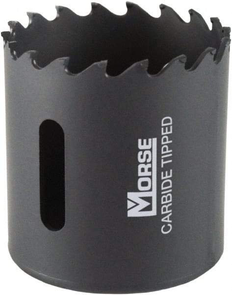 M.K. MORSE - 2-1/8" Diam, 1-15/16" Cutting Depth, Hole Saw - Carbide-Tipped Saw, Toothed Edge - Caliber Tooling