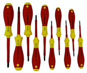 Insulated Torx® Screwdriver Set T6 - T30. 10 Pieces - Caliber Tooling