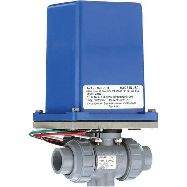 Asahi/America - Actuated Ball Valves   Actuator Type: Electric    Pipe Size: 1/2 (Inch) - Caliber Tooling