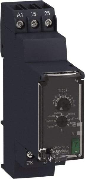 Schneider Electric - 6 Pin, Single Range DPDT Time Delay Relay - 8 Contact Amp, 250 Volt, On Board Trimpot - Caliber Tooling