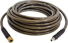 Simpson - 4,500 Max psi Fixed Pressure Washer Hose - 50' Long, Polyurethane, NPT, Female & Male - Caliber Tooling