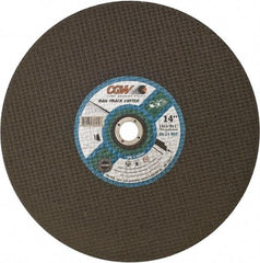 Camel Grinding Wheels - 16" 24 Grit Aluminum Oxide Cutoff Wheel - 1/8" Thick, 1" Arbor, 4,800 Max RPM - Caliber Tooling