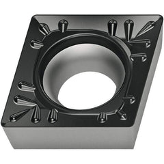 Walter - CCMT RM4 Grade WSM30S Turning Insert - TiAlN+Al2O3+(Al) Finish, 80° Rhombic, 6.35mm Inscr Circle, 2.38mm Thick, 0.8mm Corner Radius - Caliber Tooling