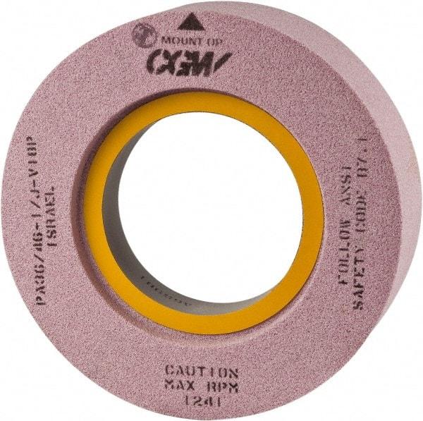 Camel Grinding Wheels - 20" Diam x 10" Hole x 6" Thick, I Hardness, 46 Grit Surface Grinding Wheel - Silicon Carbide, Type 7, Coarse Grade, Vitrified Bond, Two-Side Recess - Caliber Tooling