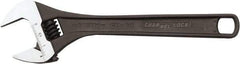 Channellock - 1-3/8" Jaw Capacity, 10" Standard Adjustable Wrench - Steel, Black Finish, 10" OAL - Caliber Tooling