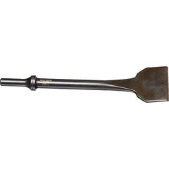 Mayhew - 2" Head Width, 8-1/2" OAL, Scraper Punch - Round Drive, Round Shank, Steel - Caliber Tooling