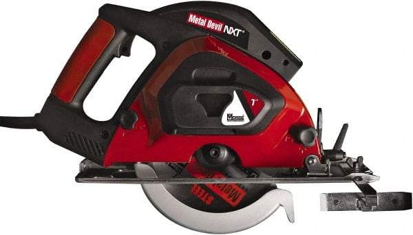 M.K. MORSE - 9 Amps, 7" Blade Diam, 3,500 RPM, Electric Circular Saw - 6' Cord Length, 20mm Arbor Hole, Right Blade - Caliber Tooling