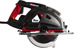 M.K. MORSE - 15 Amps, 9" Blade Diam, 2,300 RPM, Electric Circular Saw - 7' Cord Length, 1" Arbor Hole, Right Blade - Caliber Tooling