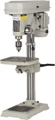 Enco - 346mm Swing, Step Pulley Drill Press - 16 Speed, 1 hp, Single Phase - Caliber Tooling