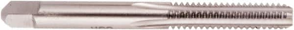 Regal Cutting Tools - M16x2.00 Metric Coarse 6H 4 Flute Bright Finish High Speed Steel Straight Flute Standard Hand Tap - Bottoming, Right Hand Thread, 3-13/16" OAL, 1-13/16" Thread Length, D7 Limit, Oversize - Caliber Tooling