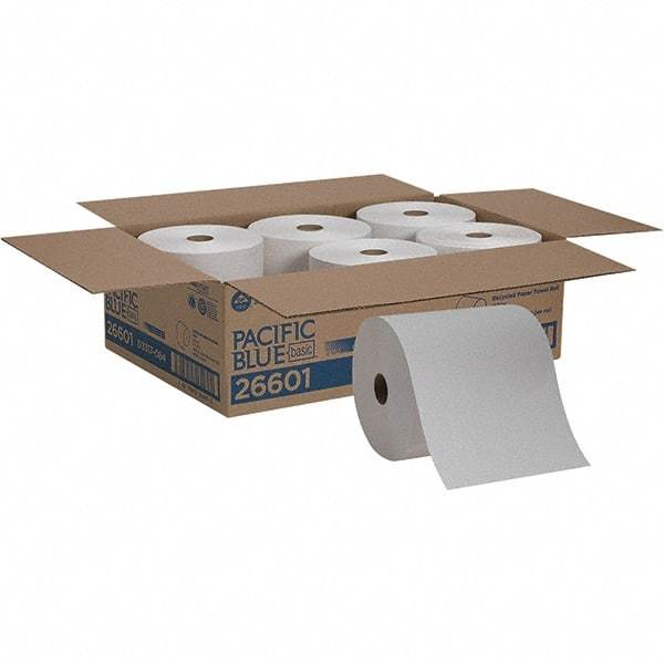 Georgia Pacific - Hard Roll of 1 Ply White Paper Towels - 7-7/8" Wide, 800' Roll Length - Caliber Tooling