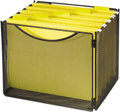 Safco - Black File Boxes-Storage - Steel, Mesh - Caliber Tooling