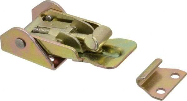 Value Collection - 3-13/32" Long x 1-3/16" Wide, Adjustable Toggle Latch - Steel, with Yellow Chromate Finish - Caliber Tooling