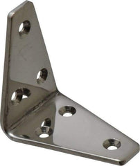 Sugatsune - 2-3/16" Long x 1-3/8" Wide, 18-8 Stainless Steel, Wide Corner Brackets - Caliber Tooling