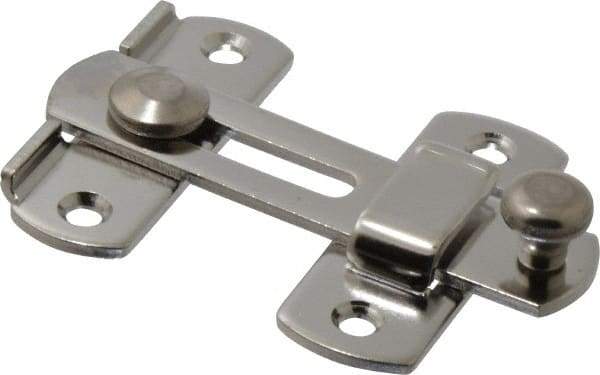 Sugatsune - 2-3/4" Long x 3-15/16" Wide x 3/8" High, Bar Latch - Stainless Steel, with Stainless Finish - Caliber Tooling