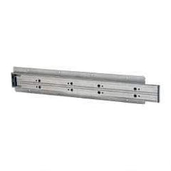 Sugatsune - 15.74" Slide Length, 17.16" Travel Length, Stainless Steel Ball Bearing Slide TSS3 - 1-1/16" Wide, 1-3/4" High, 198 Lb Capacity at Full Extension, Satin Finish - Caliber Tooling