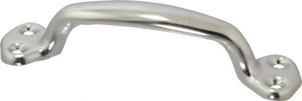 Made in USA - 8-5/16" Long x 1-1/16" Wide, Steel Heavy Duty Door Pull - Stainless Coated - Caliber Tooling