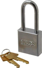 American Lock - 2" Shackle Clearance, Keyed Alike A5201 Padlock - 5/16" Shackle Diam, Steel - Caliber Tooling