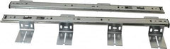 Knape & Vogt - 18" Slide Length, Chrome Variable-Height Pencil Drawer Slide - 3/4" Wide - Caliber Tooling