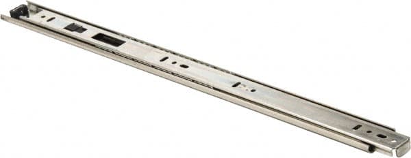 Knape & Vogt - 18" Slide Length, 13.5" Travel Length, Chrome Drawer Slide - Chrome Finish - Caliber Tooling