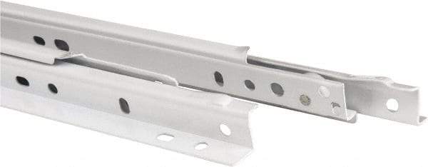 Knape & Vogt - 650mm Slide Length, 487mm Travel Length, Steel Epoxy-Coated Drawer Slide - White Epoxy Finish - Caliber Tooling