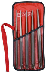 Proto - 5 Piece, 1/8 to 5/16", Drift Punch Set - Hex Shank, Comes in Pouch - Caliber Tooling