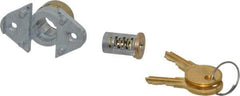 Made in USA - 7/8" Max Thickness, Diamond Back Deadbolt Cabinet & Drawer - 1-1/32 Bolt Throw, Brass Finish - Caliber Tooling