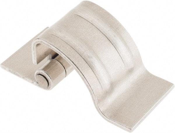 Made in USA - 1-1/4" Wide x 0.09" Thick, Concealed Hinge - Aluminum, Plain Finish - Caliber Tooling