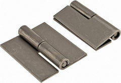 Made in USA - 1.68" Wide x 0.075" Thick, Slip Joint Hinge - Stainless Steel, Plain Finish - Caliber Tooling