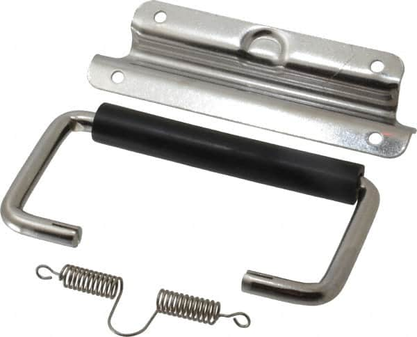 Value Collection - Full Plate Chest Handle with 90° Stop - 5-1/4" Wide x 3-1/4" High, Polished - Caliber Tooling