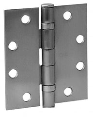 Stanley - 4-1/2" Long x 4-1/2" Wide Brass Full Mortise Commercial Hinge - Caliber Tooling