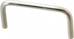 Electro Hardware - Round Handle - Nickel Plated, Brass, 3" Center to Center - Caliber Tooling