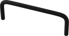 Electro Hardware - Round Handle - Black Coated, Aluminum, 4" Center to Center - Caliber Tooling