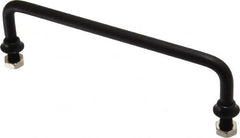 Electro Hardware - Round Handle - Black Coated, Aluminum, 6" Center to Center - Caliber Tooling