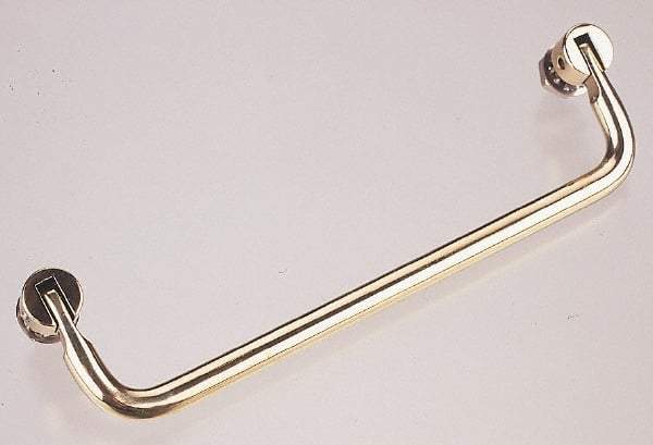 Electro Hardware - Fold Down Handle - Plain, Brass, 6" Center to Center - Caliber Tooling