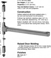 Yale - Flatbars Hand: RHR Rating: Fire Rated - Caliber Tooling