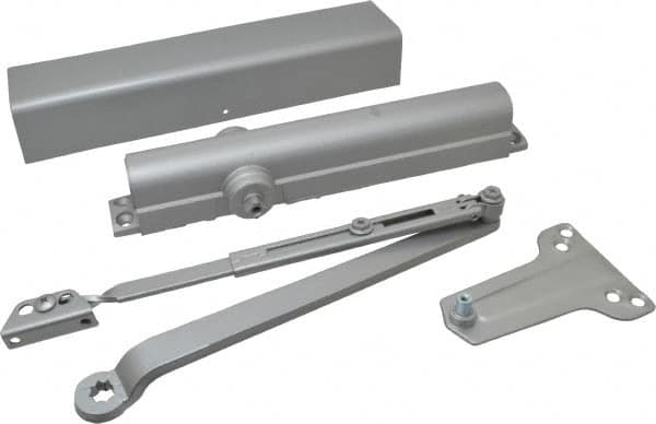 Norton Door Closers - Push & Pull Side Mount, Multi Size Closer Power Operated Damper - Aluminum Finish - Caliber Tooling