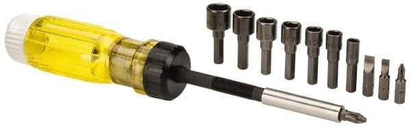 Proto - Mini-Ratchet Bit Screwdriver Kit - Phillips, Slotted, Nut Setters, Magnetic - Caliber Tooling