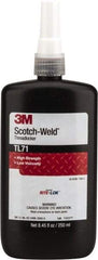 3M - 250 mL, Red, High Strength Liquid Threadlocker - Series TL71, 24 hr Full Cure Time, Hand Tool, Heat Removal - Caliber Tooling