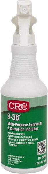 CRC - 16 oz Trigger Spray Bottle Nondrying Film Penetrant/Lubricant - Blue/Green & Clear, -50°F to 250°F, Food Grade - Caliber Tooling