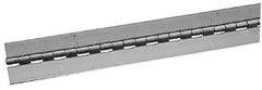 Made in USA - 72" Long x 2-1/2" Wide, 2" Knuckle, Steel Continuous Hinge - 3/8" Pin Diam, 0.12" Thick without Holes - Caliber Tooling