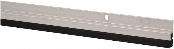 Pemko - 84" Long x 1-1/16" Wide, Heavy-Duty Head & Jamb Weatherstripping - Clear Anodized Aluminum Finish - Caliber Tooling