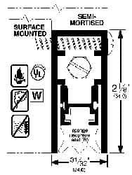 Pemko - Heavy Duty Automatic Door Bottom Sweep - Sponge Neoprene, 2-1/8" High, Dark Bronze Anodized Aluminum Coated - Caliber Tooling