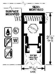 Pemko - Heavy Duty Automatic Door Bottom Sweep - Sponge Neoprene, 2-1/8" High, Dark Bronze Anodized Aluminum Coated - Caliber Tooling