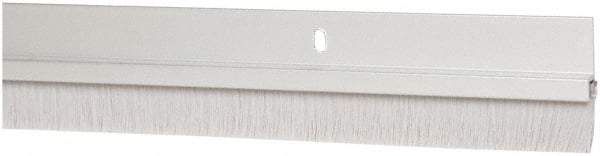 Pemko - Door Bottom Sweep - Nylon Brush, 1-1/2" High, Clear Anodium Aluminum Coated - Caliber Tooling