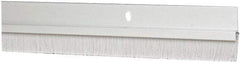 Pemko - Door Bottom Sweep - Nylon Brush, 1-1/2" High, Clear Anodium Aluminum Coated - Caliber Tooling